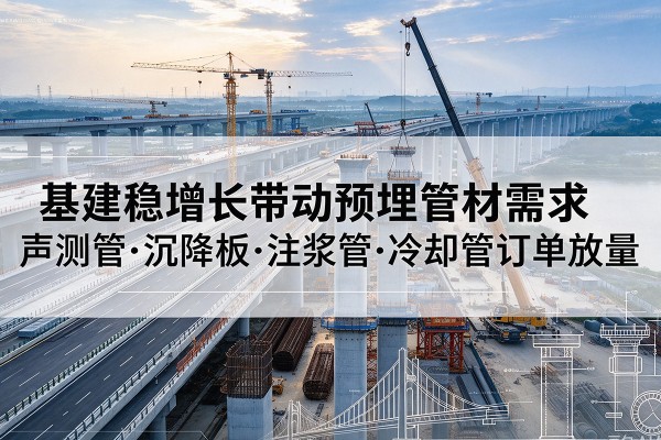 临潭基建稳增长带动预埋监测管材需求，声测管、沉降板、注浆管订单持续放量