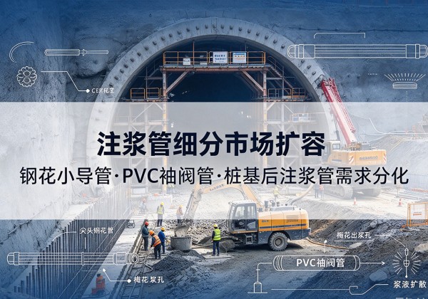 临潭注浆管细分市场扩容，隧道钢花小导管、PVC 袖阀管、桩基后注浆管需求分化